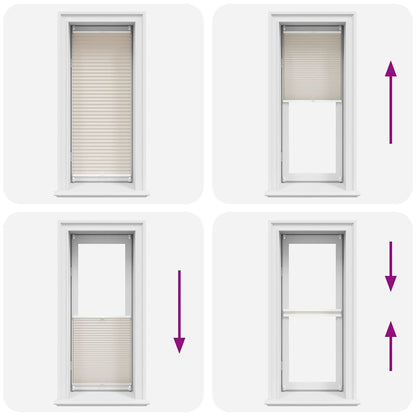 Plissee Faltrollo Rollo Plisseerollo 40x125cm Creme