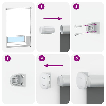 Verdunklungsrollo Verdunkelungsrollo 40 x 100 weiß