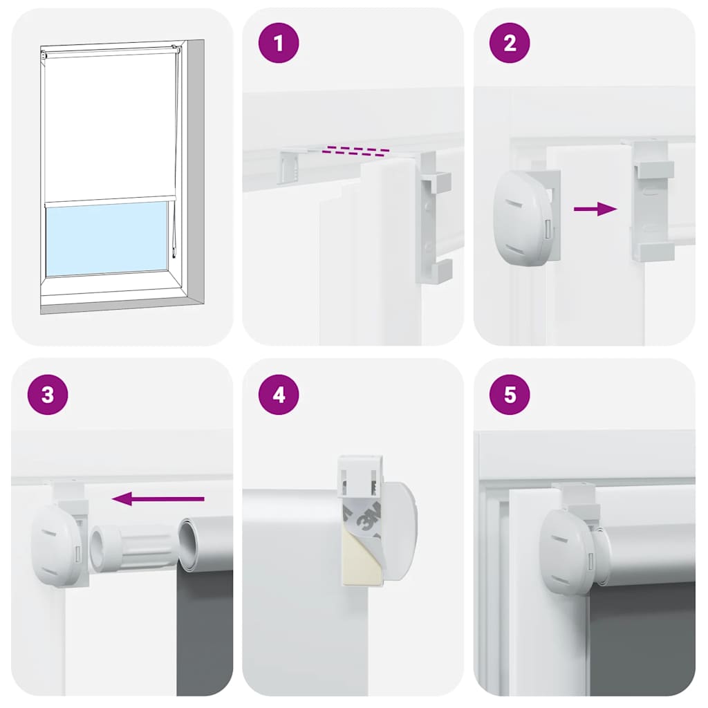 Verdunklungsrollo Verdunkelungsrollo 40x100cm Grau