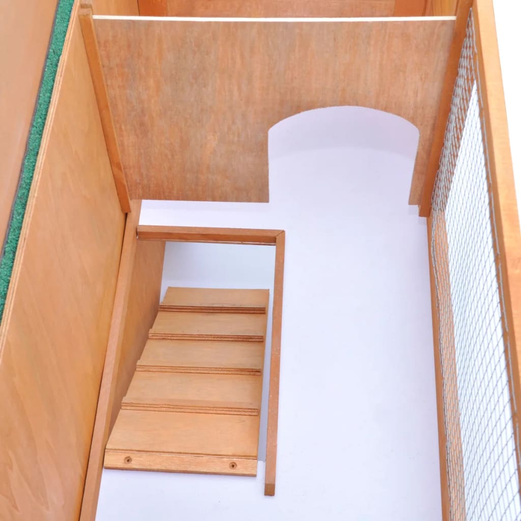 Kaninchenstall Kleintierhaus Hasenstall 1 Tür Holz Messing