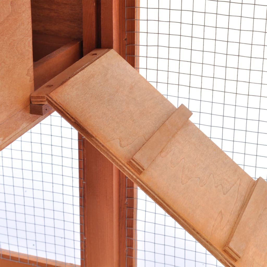 Kaninchenstall Groß Holz Braun und Grün