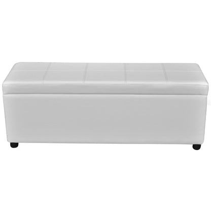 Lange Aufbewahrungsbank Holz Weiß