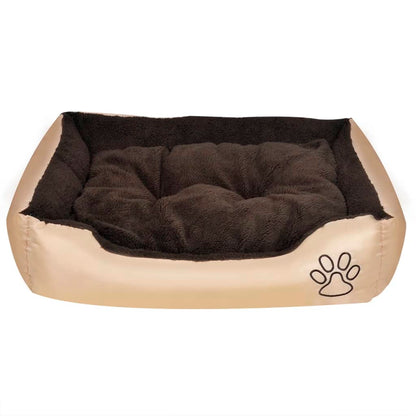 Warmes Hundebett mit Polsterkissen L