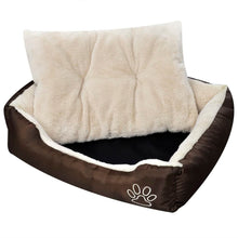 Warmes Hundebett mit Polsterkissen L