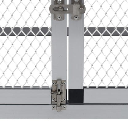 Hühnerstall mit Freilaufgehege und Nistkasten Aluminium