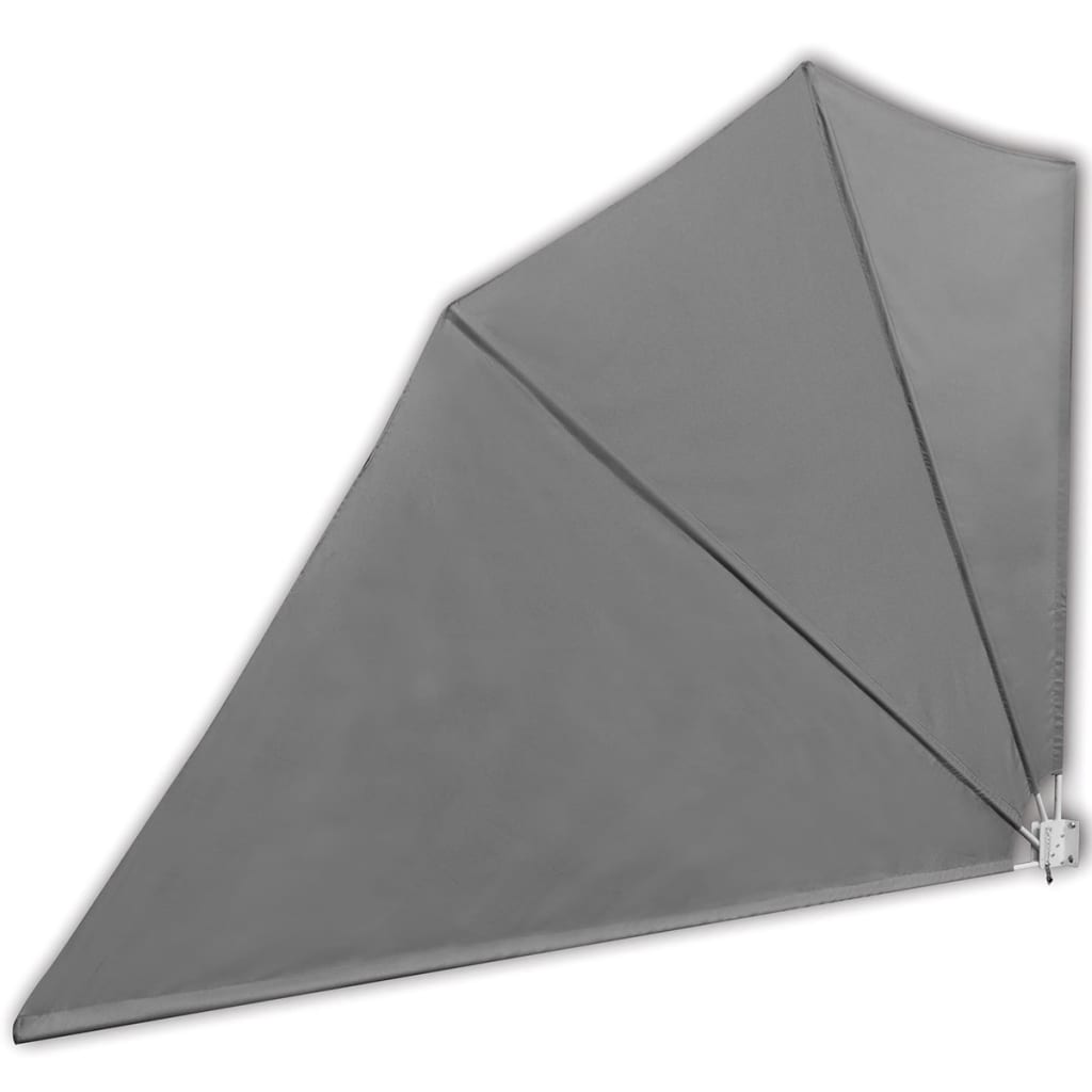 Faltbarer Balkonfächer Grau 160×240 cm