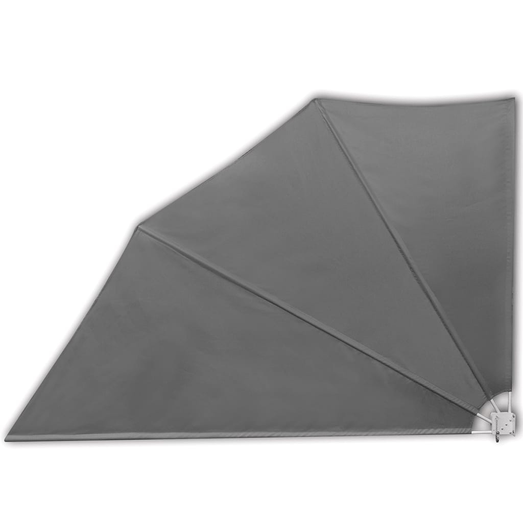Faltbarer Balkonfächer Grau 160×240 cm