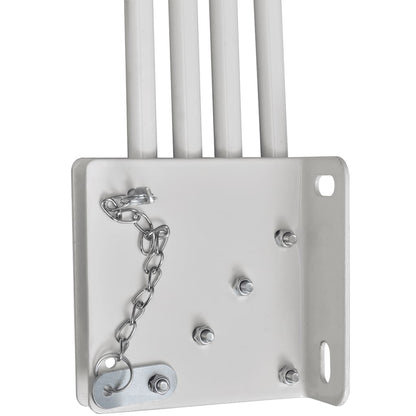 Faltbarer Balkonfächer Grau 160×240 cm