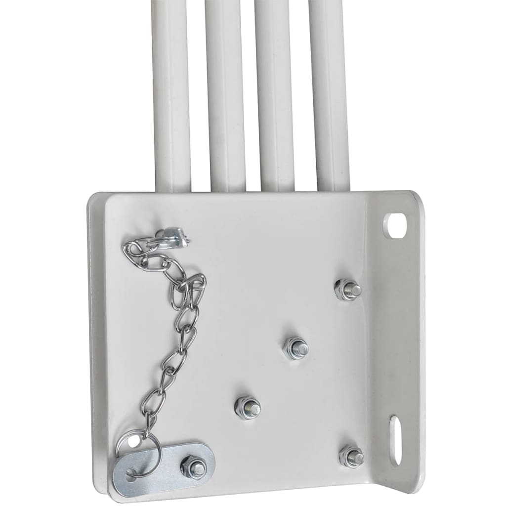 Faltbarer Balkonfächer Grau 140×140 cm