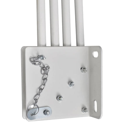 Faltbarer Balkonfächer Grau 140×140 cm