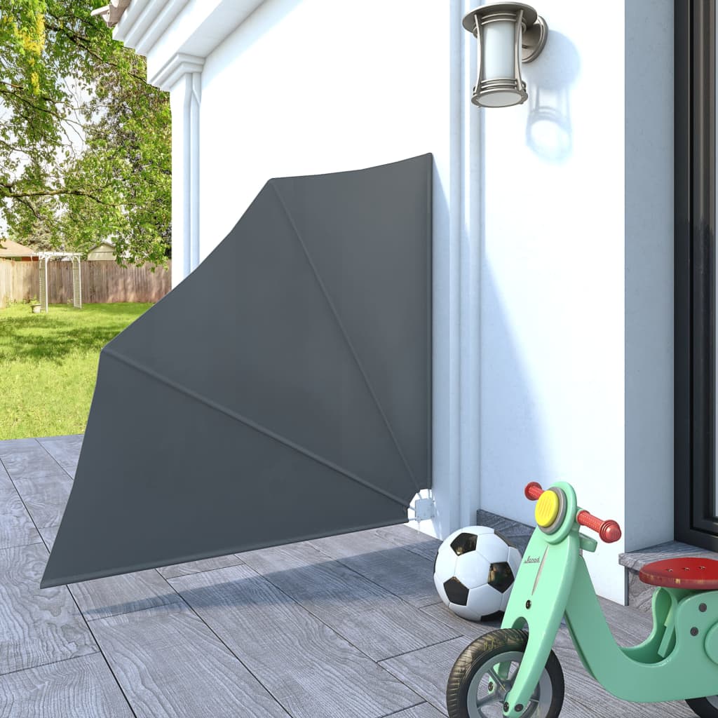 Faltbarer Balkonfächer Grau 140×140 cm