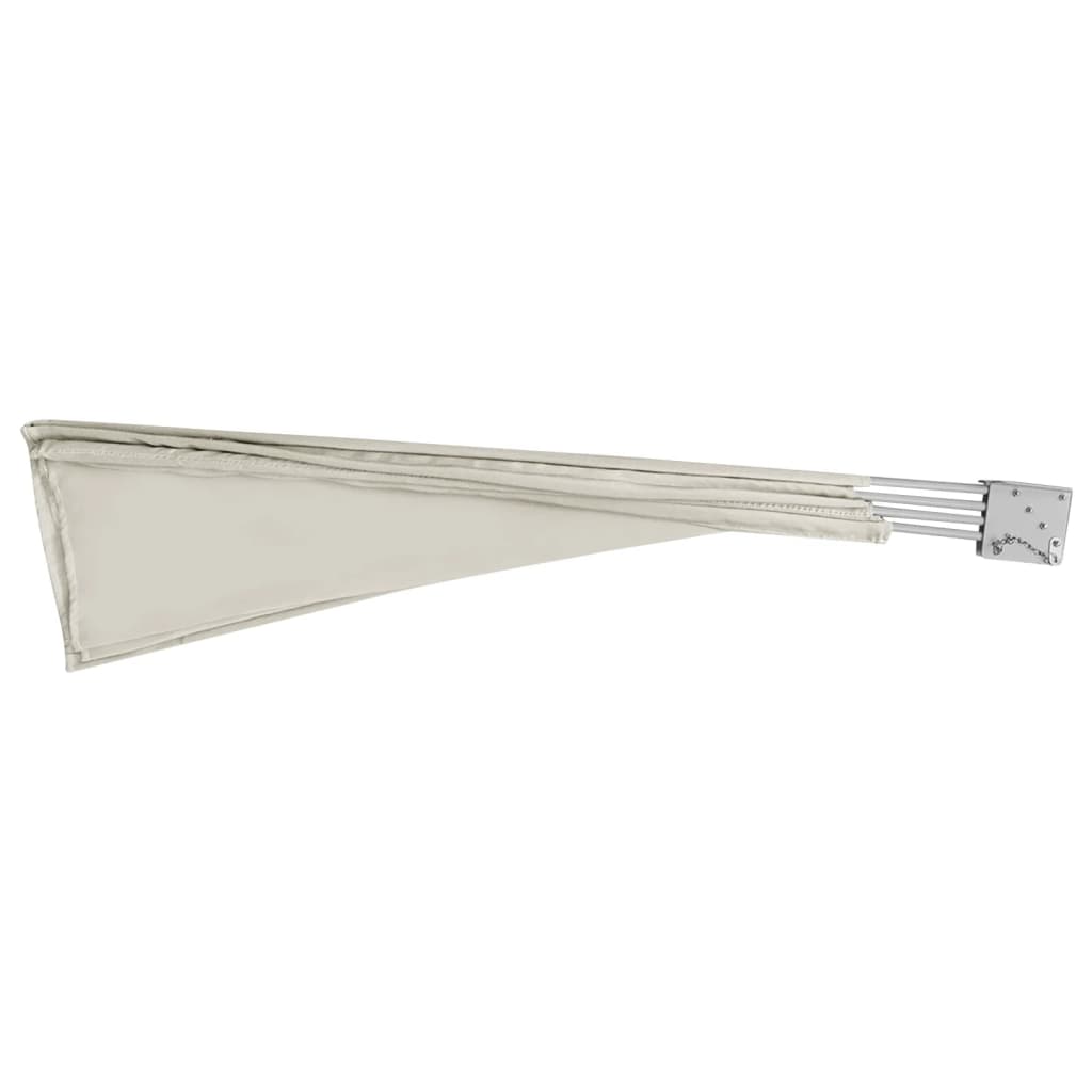 Faltbarer Balkonfächer Creme 210×210 cm