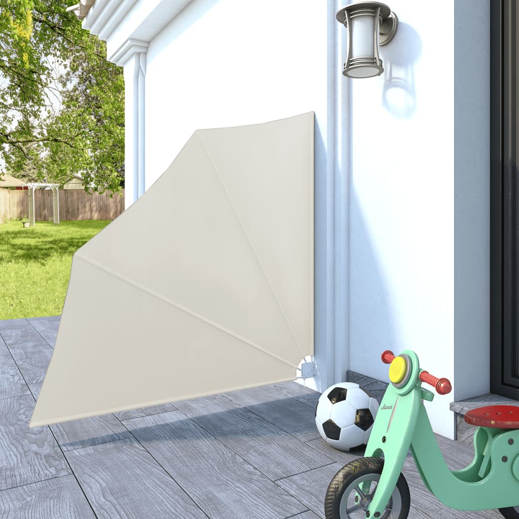 Faltbarer Balkonfächer Creme 140×140 cm