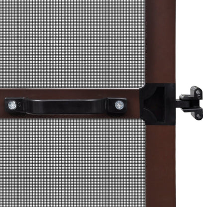 Insektenschutz mit Scharnieren für Türen 100x215 cm Braun
