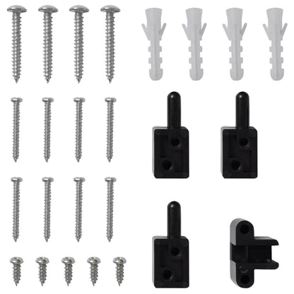 Insektenschutz mit Scharnieren für Türen 100x215 cm Braun