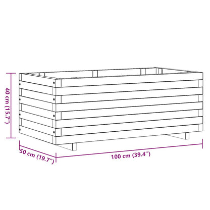 Hochbeet 100x50x40 cm Holz Rechteckig