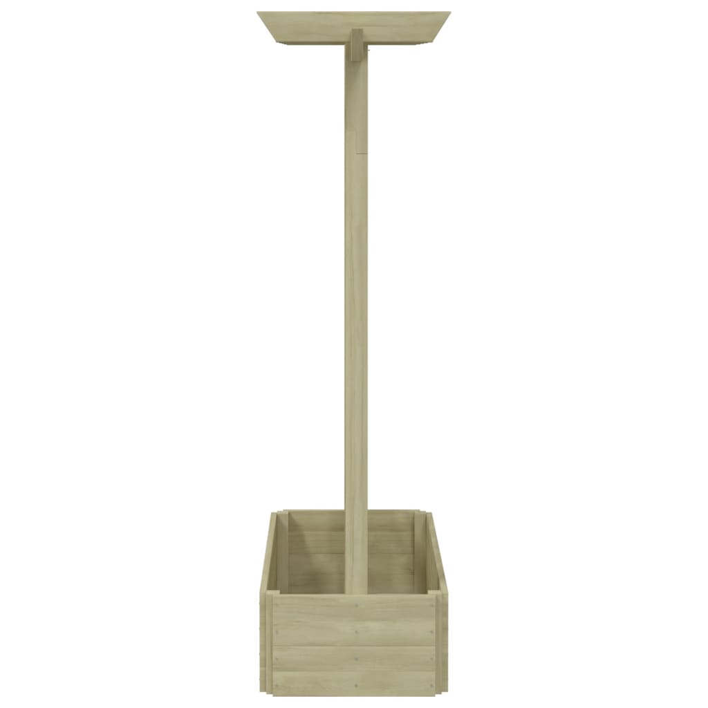 Pergola mit Pflanzkasten 162x56x204 cm Holz