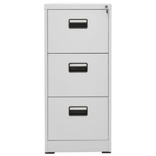Aktenschrank Hellgrau 46x62x102,5 cm Stahl