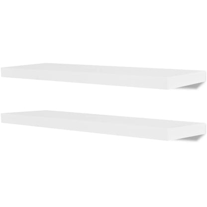 Wandregale 2 Stk. MDF Weiß