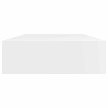 Wandregal mit Schublade MDF Weiß