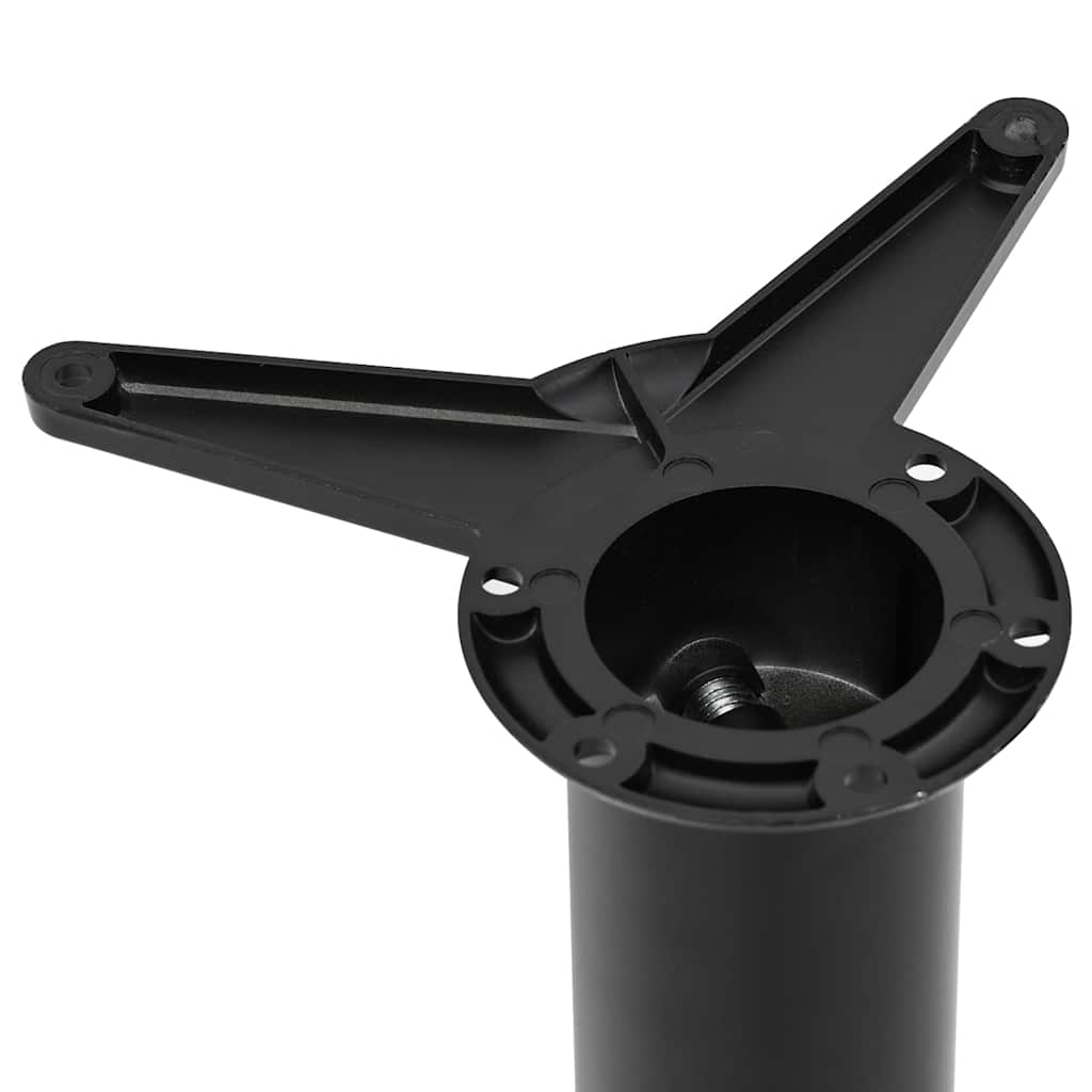 4x höhenverstellbares Tischbein Schwarz 710 mm