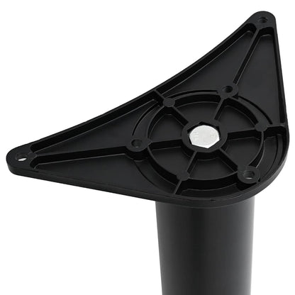 4 höhenverstellbare Tischbeine Schwarz 870 mm