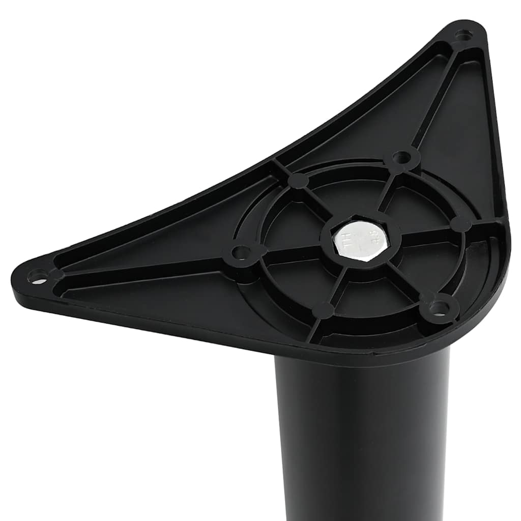 4x höhenverstellbares Tischbein Schwarz 1100 mm