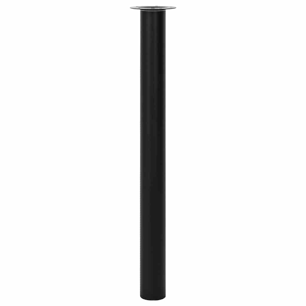 2 x Teleskopfuß Tischfuß Stützfuß Tischbein Schwarz 710 mm-1100 mm