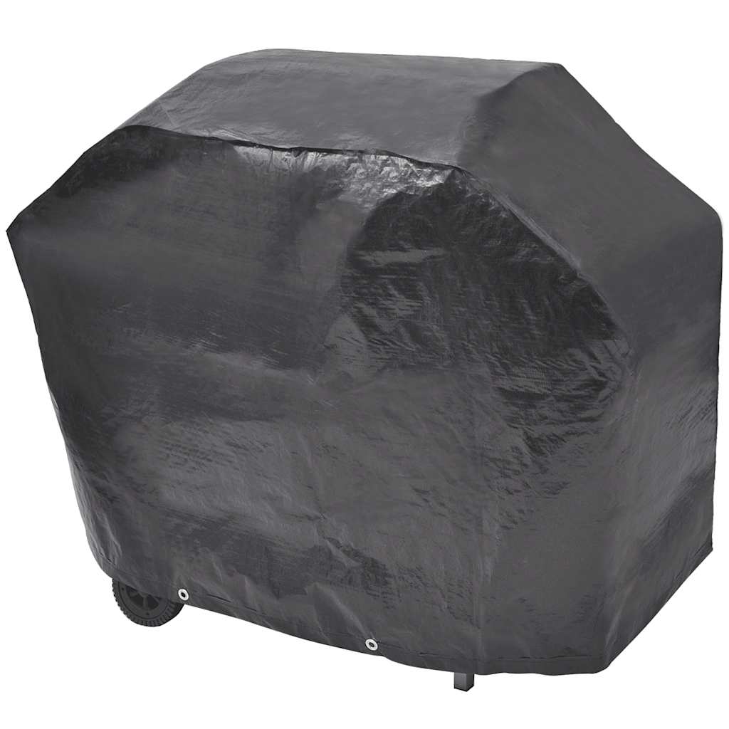 Gasgrill 4+1 Flammen Schwarz und Silbern