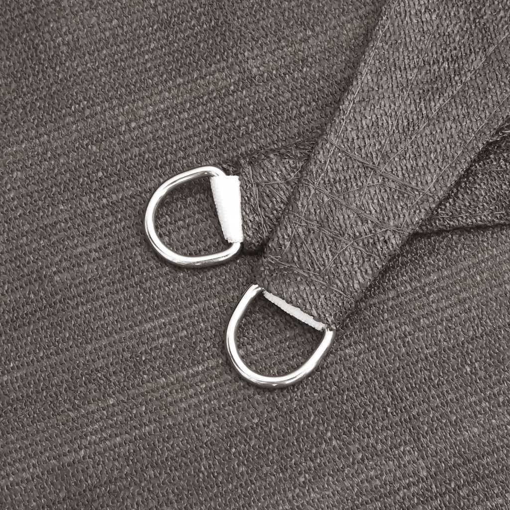 Sonnensegel HDPE Quadrat 3,6x3,6 m Anthrazit