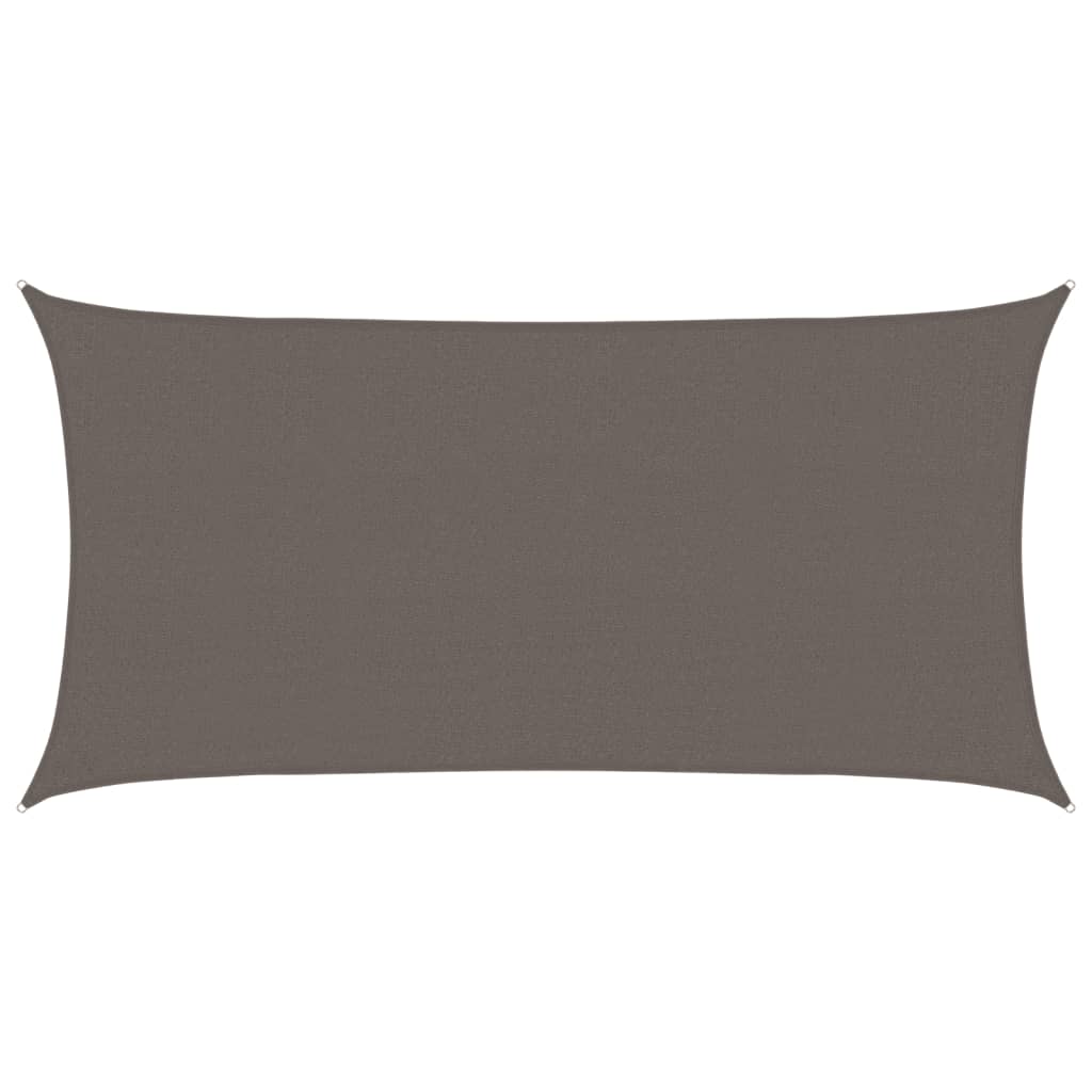 Sonnensegel HDPE Rechteckig 2x4 m Anthrazit