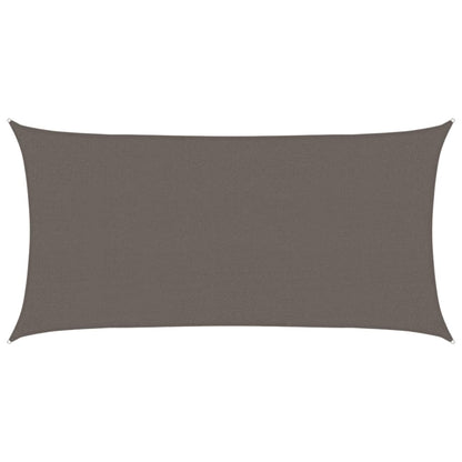 Sonnensegel HDPE Rechteckig 2x4 m Anthrazit