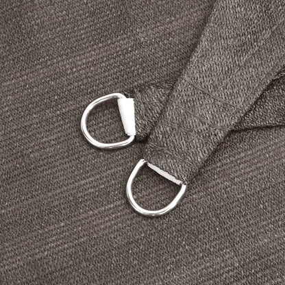 Sonnensegel HDPE Rechteckig 4x6 m Anthrazit