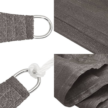 Sonnensegel HDPE Dreieckig 5x5x5 m Anthrazit