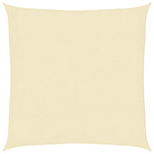 Sonnensegel HDPE Quadratisch 3,6x3,6 m Creme