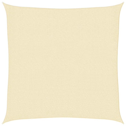 Sonnensegel HDPE Quadratisch 3,6x3,6 m Creme