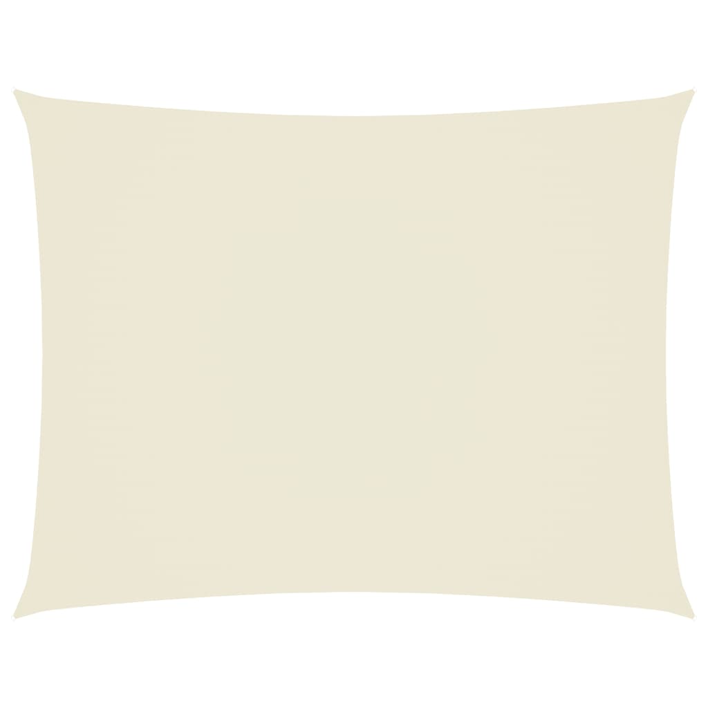 Sonnensegel Oxford-Gewebe Rechteckig 4x6 m Creme