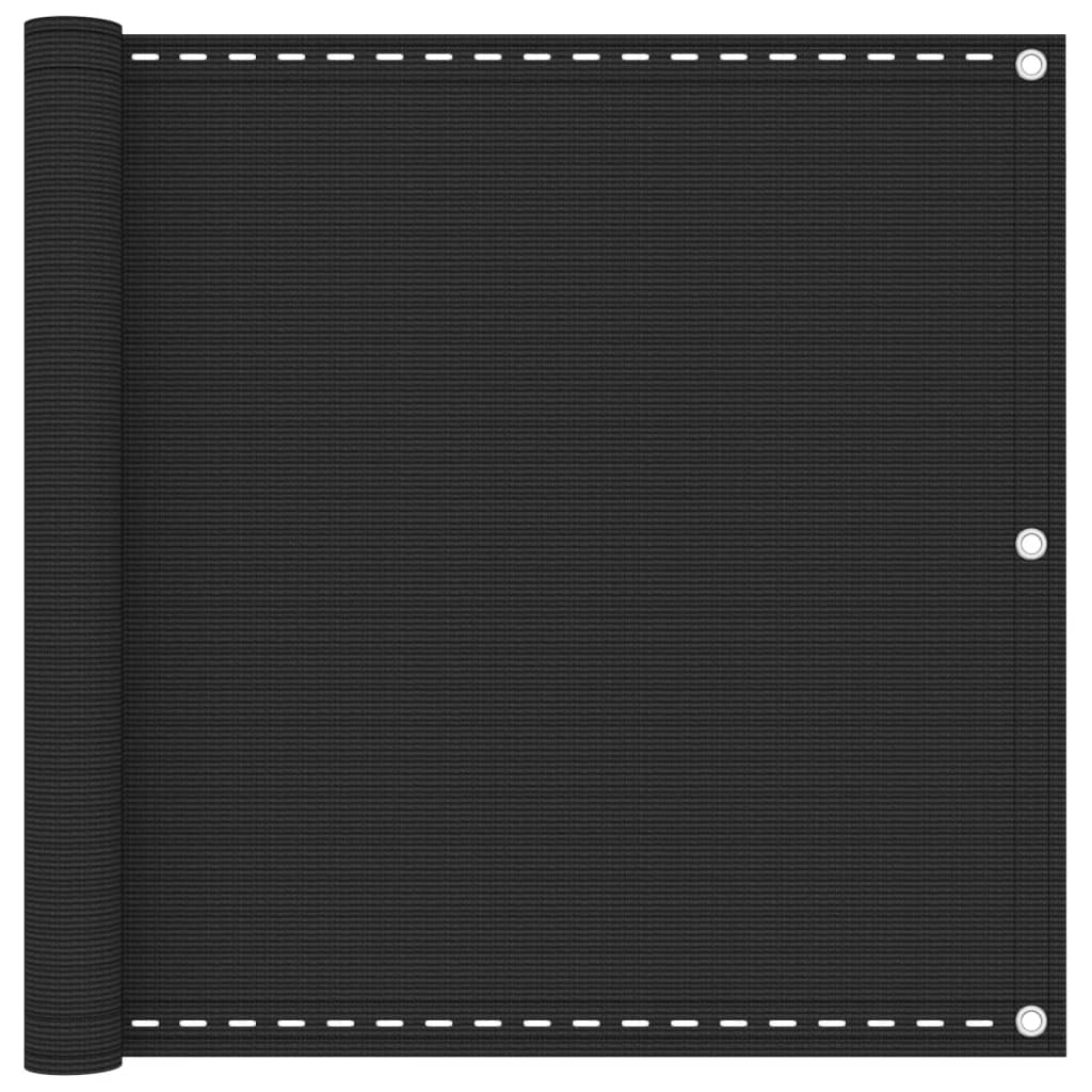 Balkonsichtschutz HDPE 90x400 cm Anthrazit