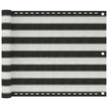 Balkonsichtschutz HDPE 75x600 cm anthrazit und weiß
