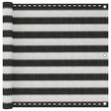 Balkonsichtschutz HDPE 90x600 cm anthrazit und weiß