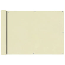 Balkonsichtschutz Oxfordgewebe 75x400 cm Creme