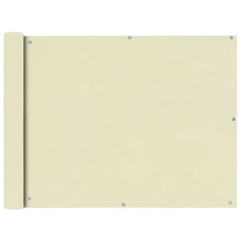 Balkonsichtschutz Oxfordgewebe 90x400 cm Creme