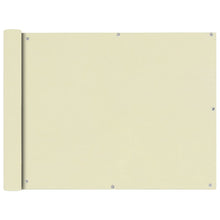 Balkonsichtschutz Oxfordgewebe 90x600 cm Creme