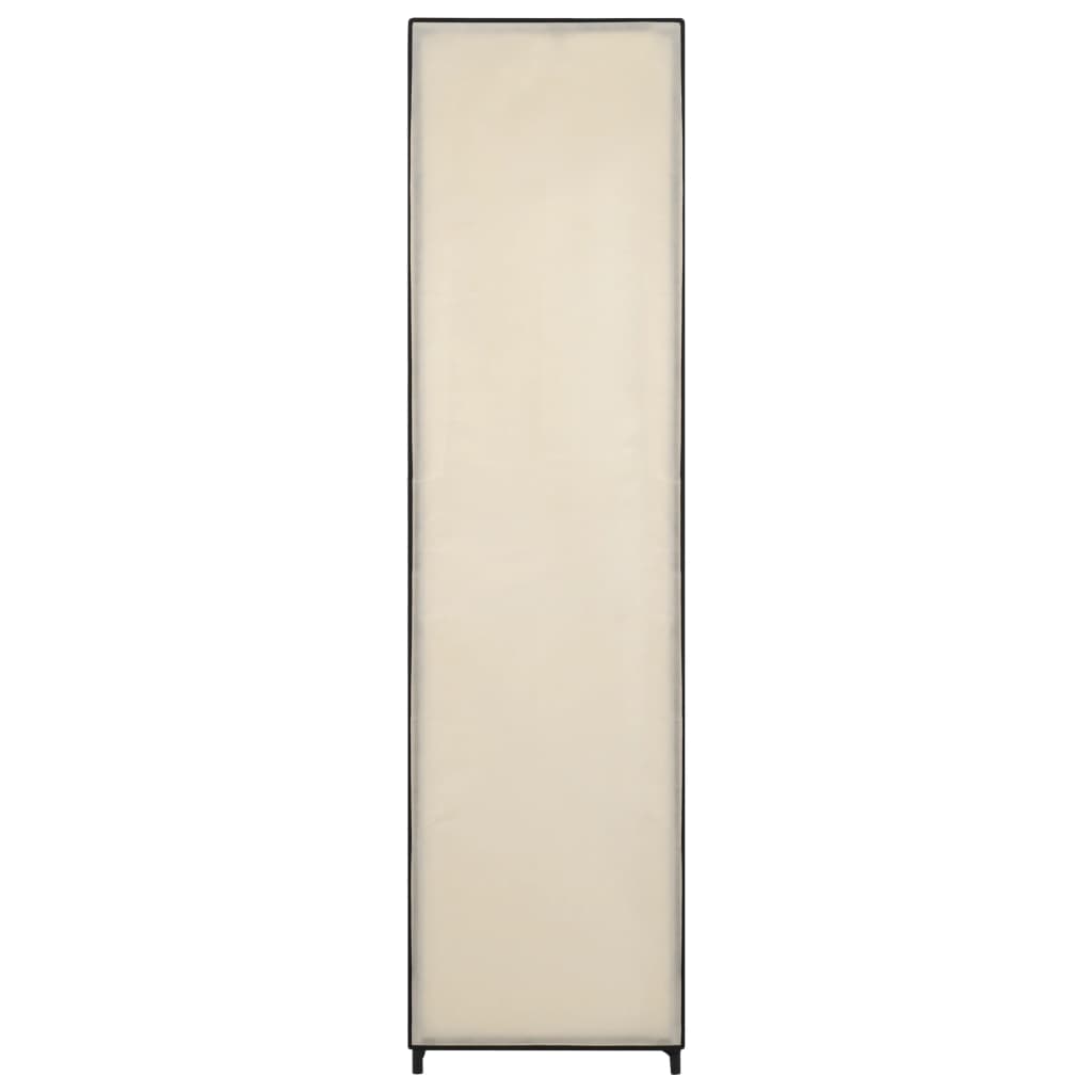 Kleiderschrank mit 4 Fächern Creme 175 x 45 x 170 cm