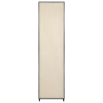 Kleiderschrank mit 4 Fächern Creme 175 x 45 x 170 cm