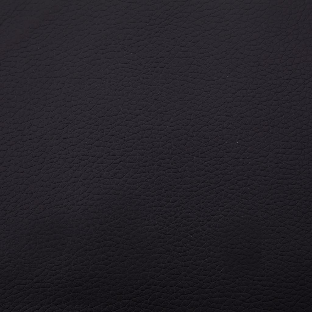 Massage-Chaiselongue mit Kissen Schwarz Kunstleder