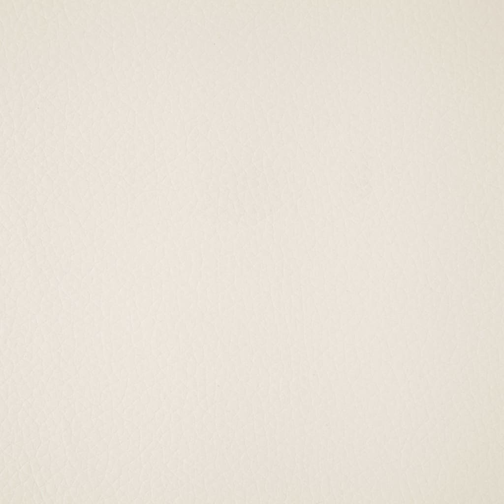 Sitzbank 139,5 cm Cremeweiß Kunstleder