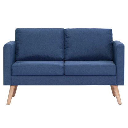 2-Sitzer-Sofa Stoff Blau