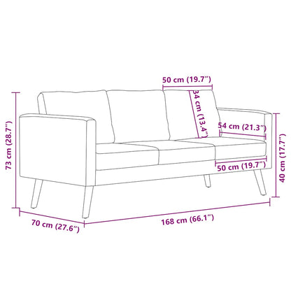 3-Sitzer-Sofa Stoff Grün