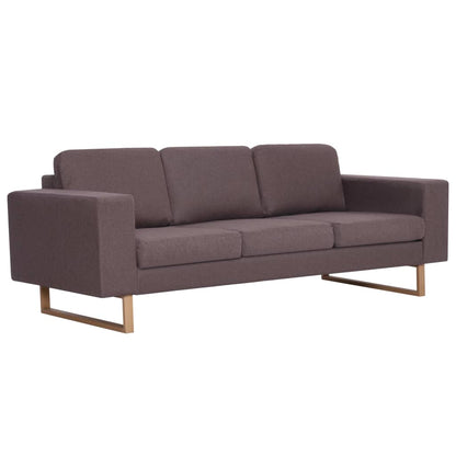 3-Sitzer-Sofa Stoff Taupe